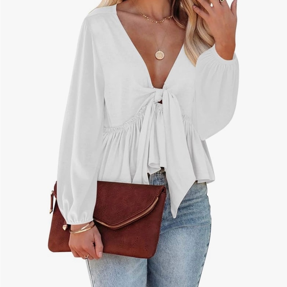 Elegant White Women's Top